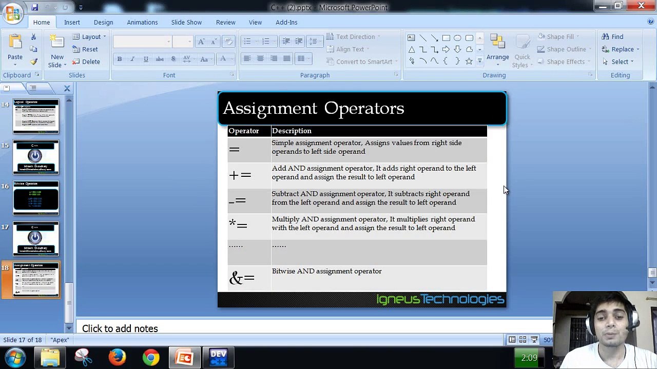 Assignment operations on C++ programming