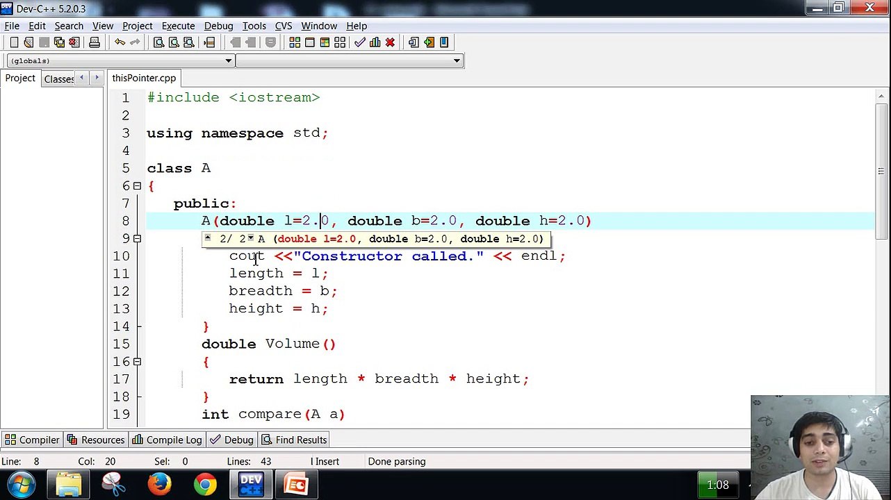 this pointer in c++ programming