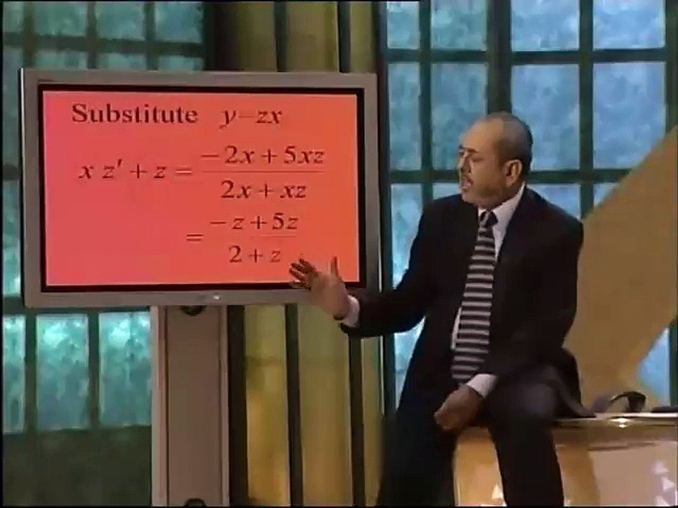 Lec04 - Homogeneous Differential Equations
