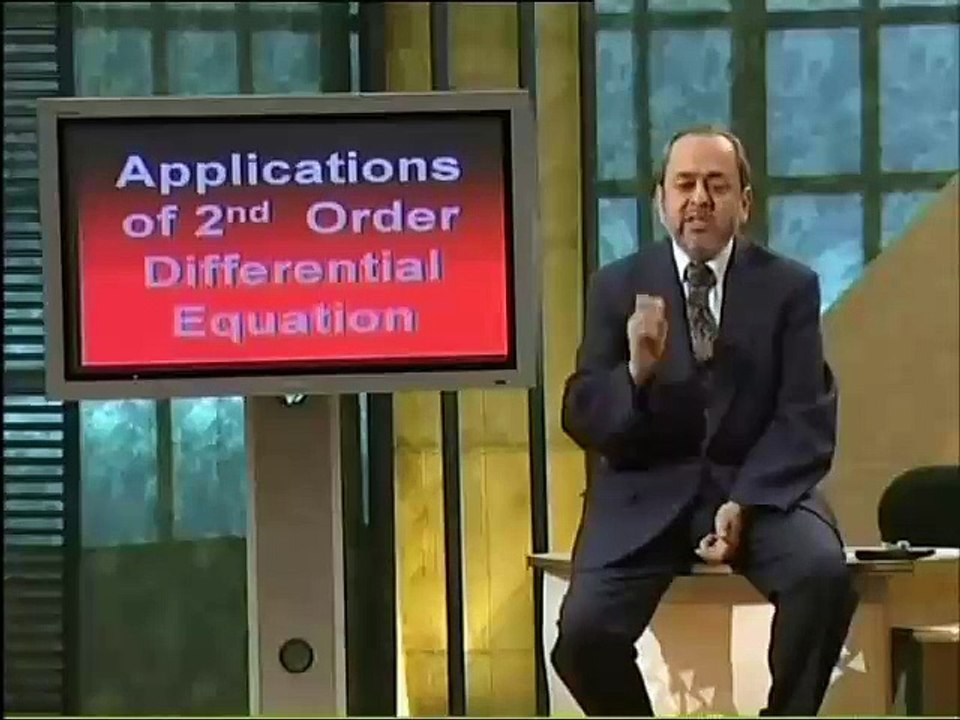 Lec22 - Applications of Second Order Differential Equations