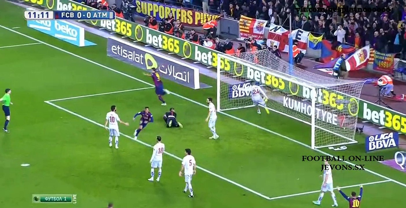 Барселона - Атлетико 1:0 Неймар