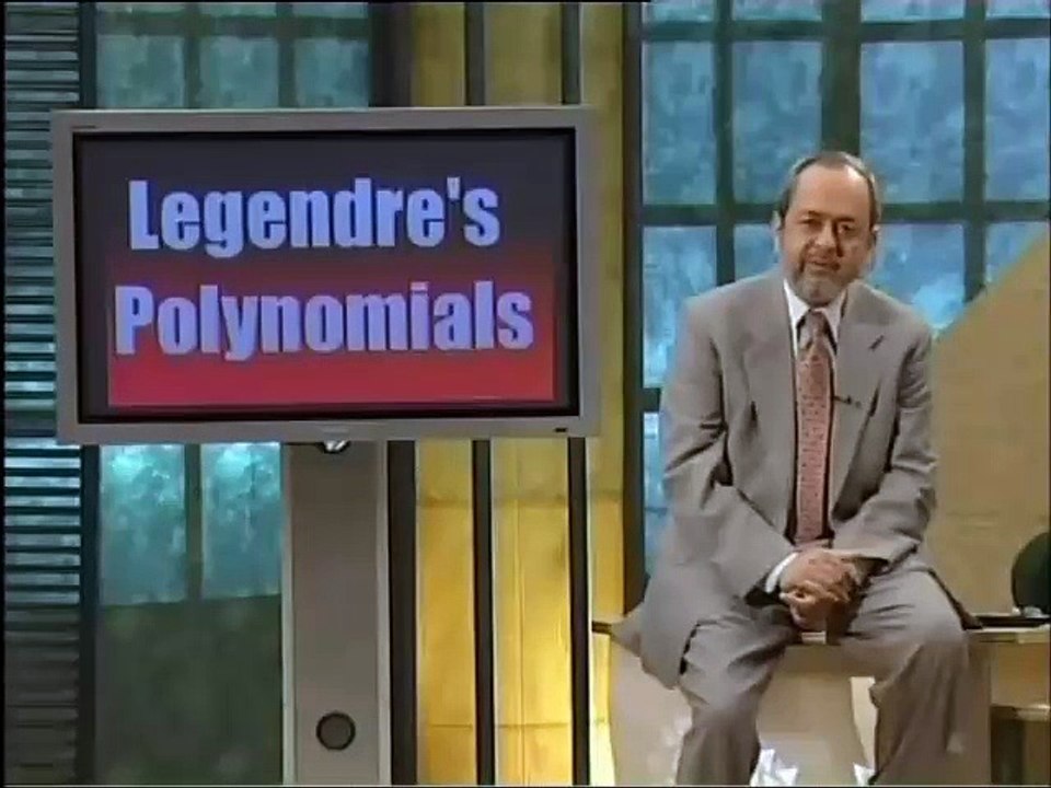 Lec34 - Legendre's Differential Equation