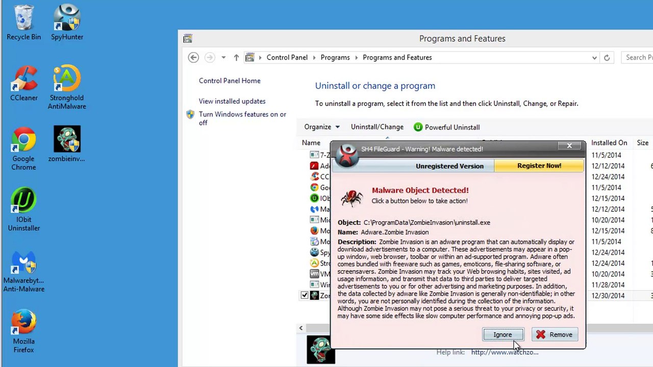 How to remove Zombie Invasion adware
