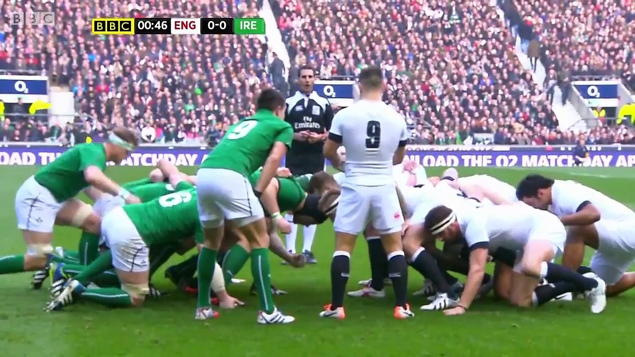 Rugby Scrum. Highlights