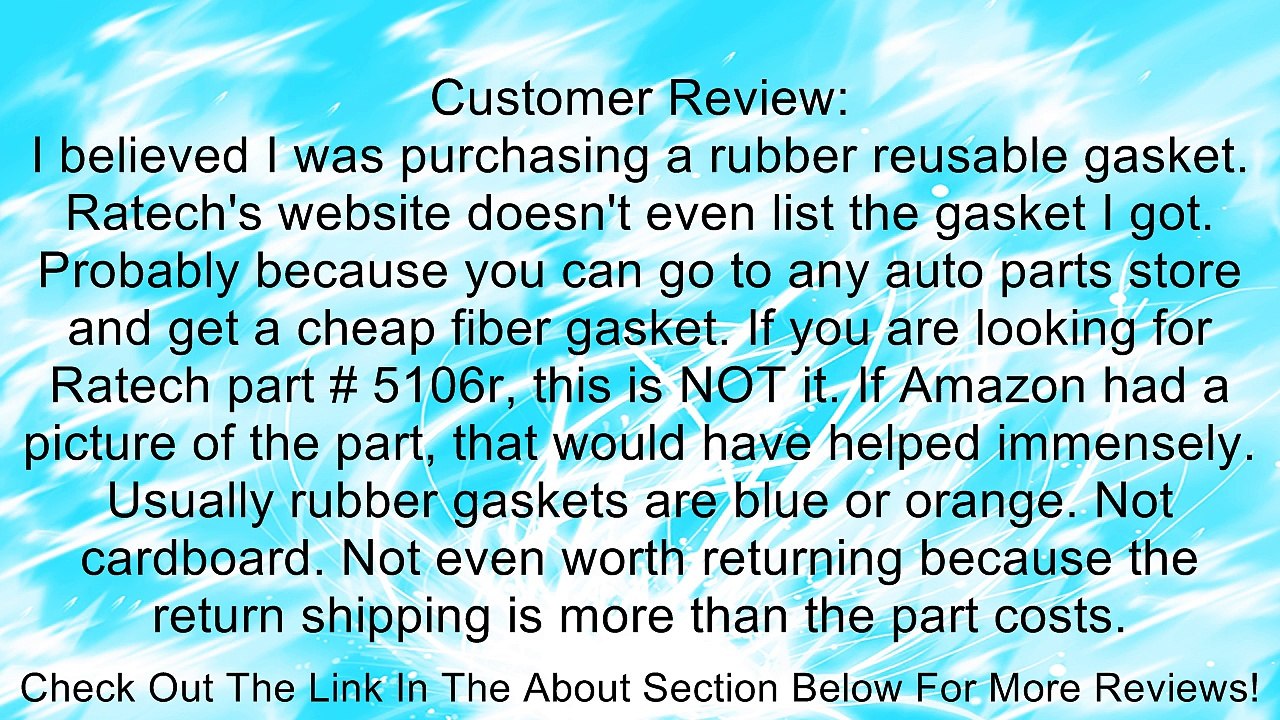 Ratech 5106 Differential Gasket Review