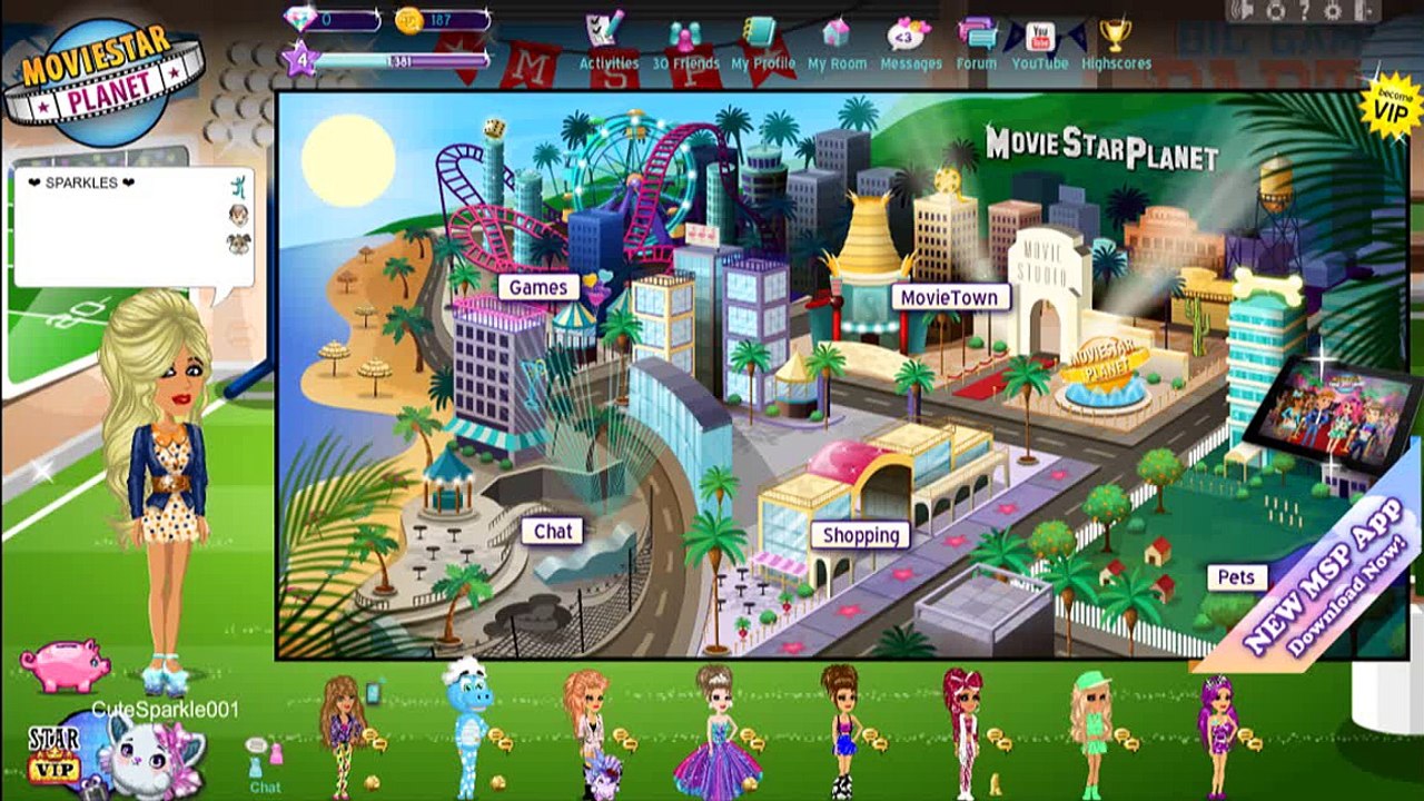 My MovieStarPlanet Account