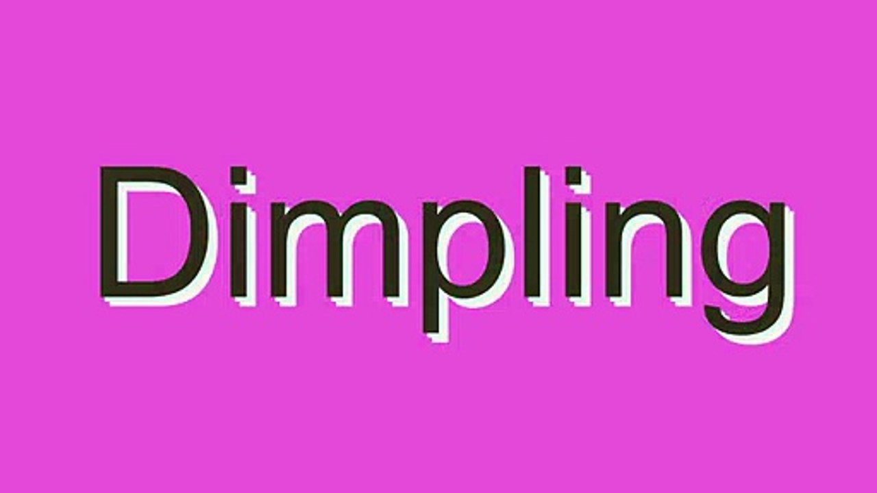 Learn the Correct Pronunciation of 'Dimpling' 😊