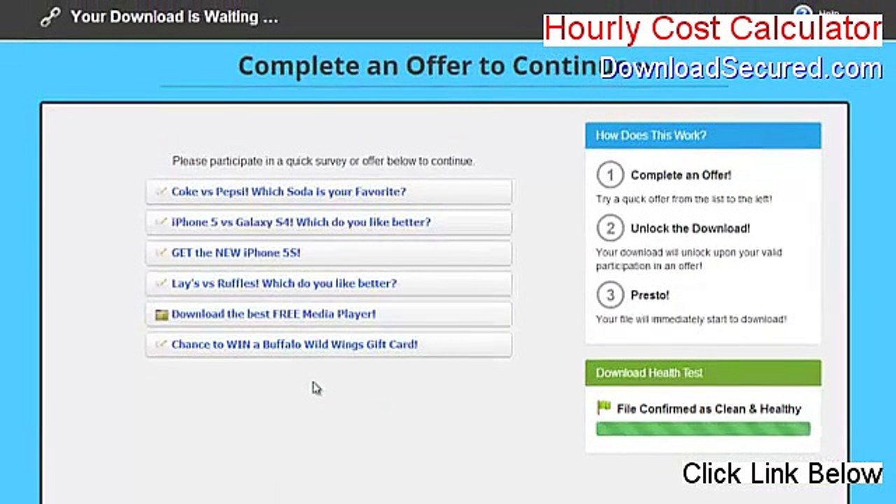 Hourly Cost Calculator Full Download - Download Here (2015)
