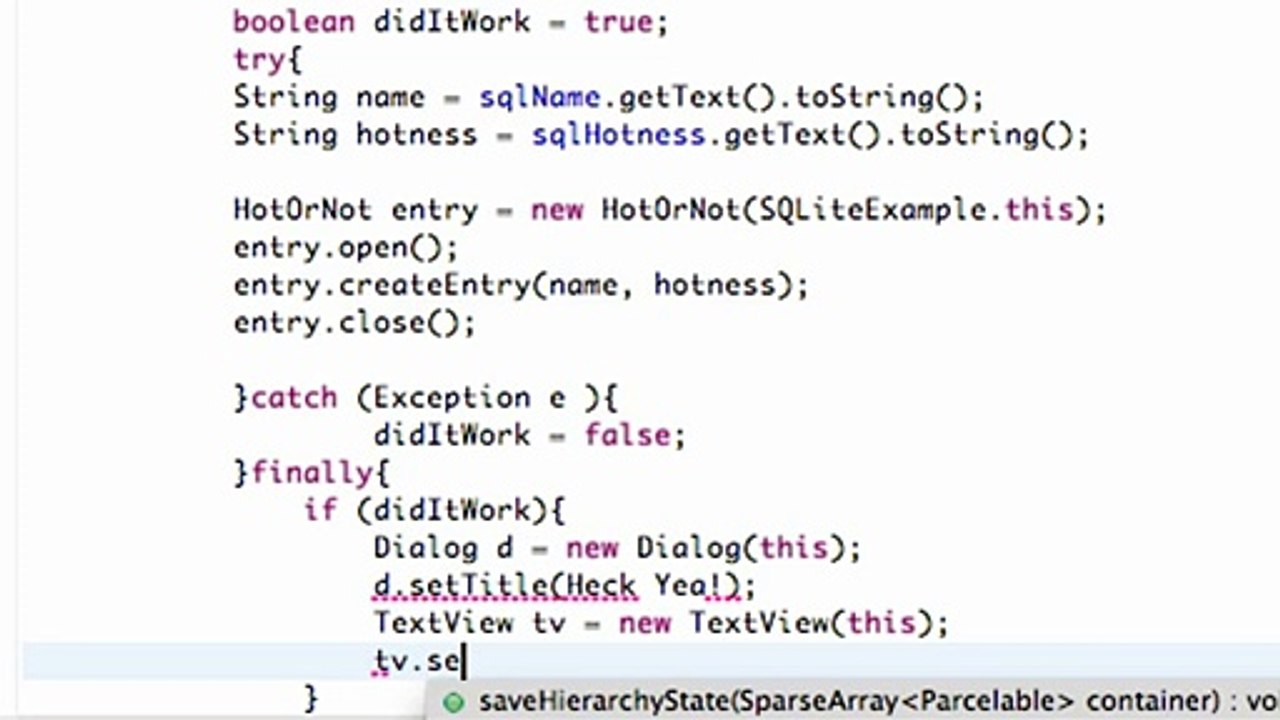Android Application Development - 118 - How to Create a Dialog