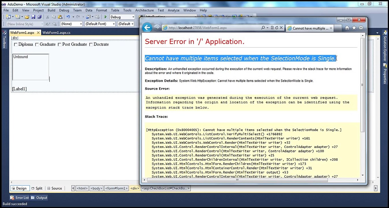 Active-Server-Pages-Aspnet-checkboxlist-and-listbox-real-time-example-Step-by-Step-Lesson-26