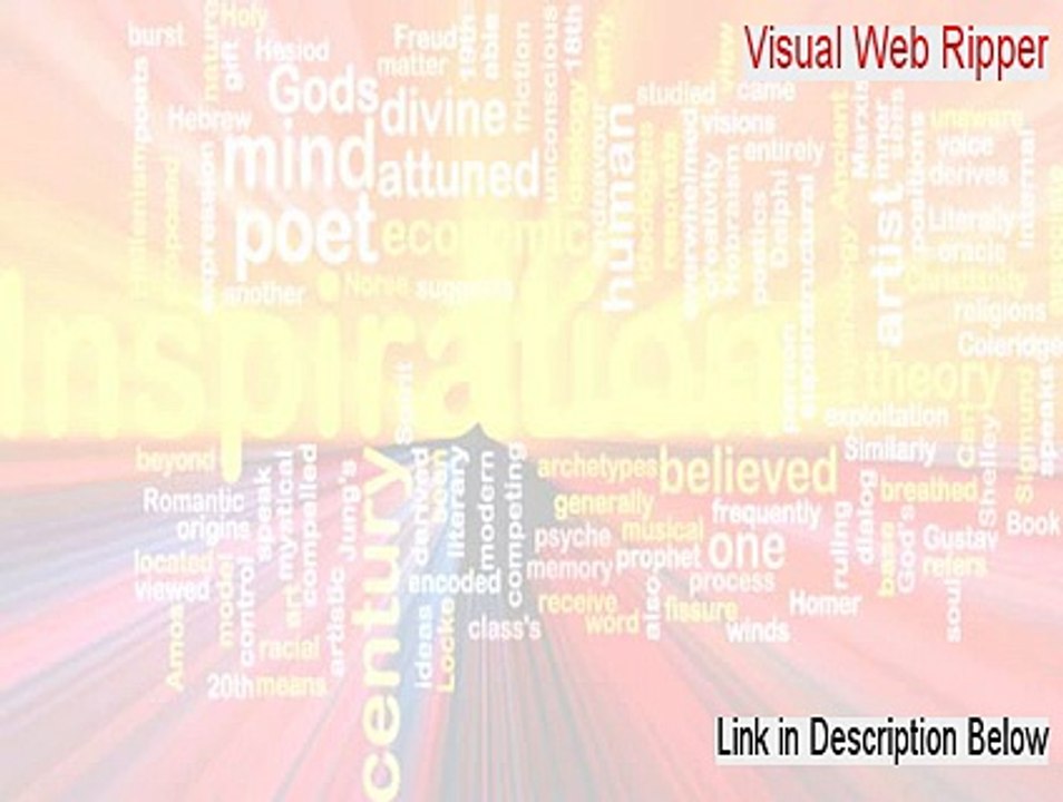 Visual Web Ripper Download Free (Legit Download 2015)