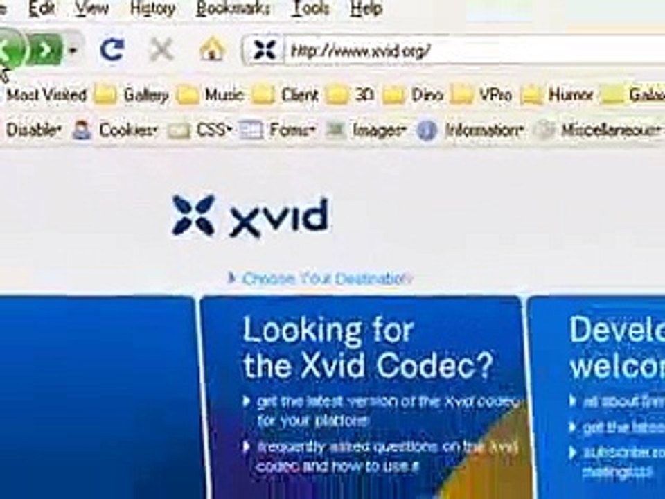 Download and Install Xvid Codec
