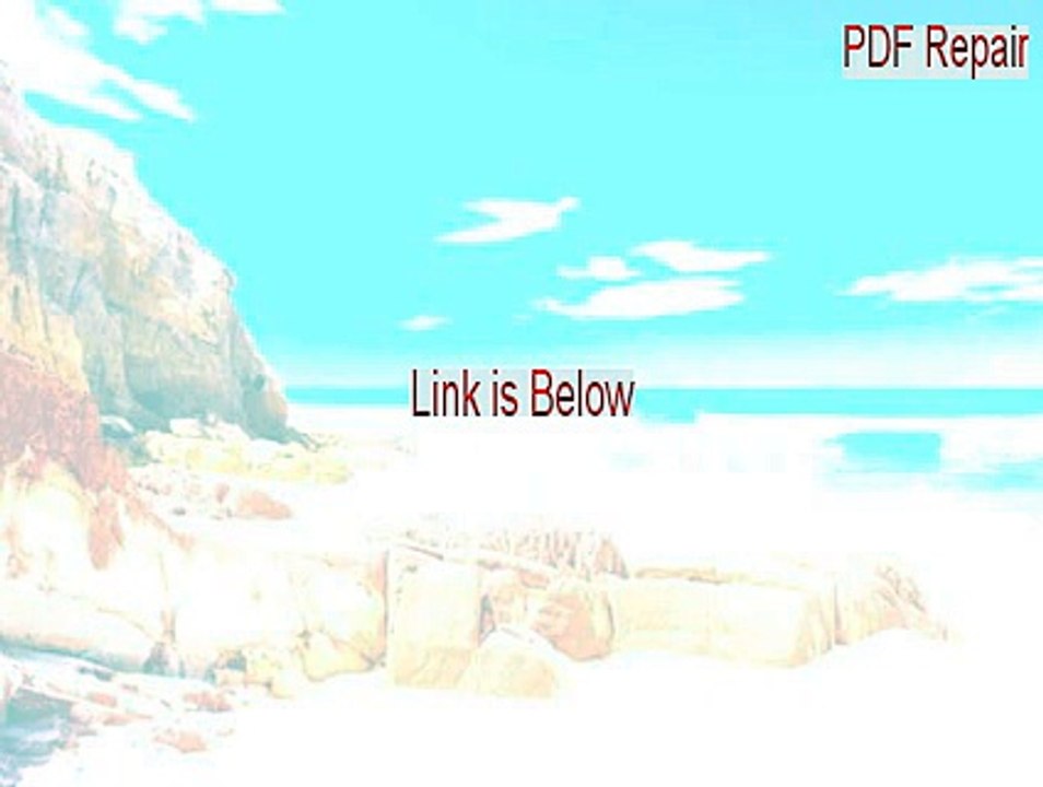 PDF Repair Free Download - pdf repair open source (2015)