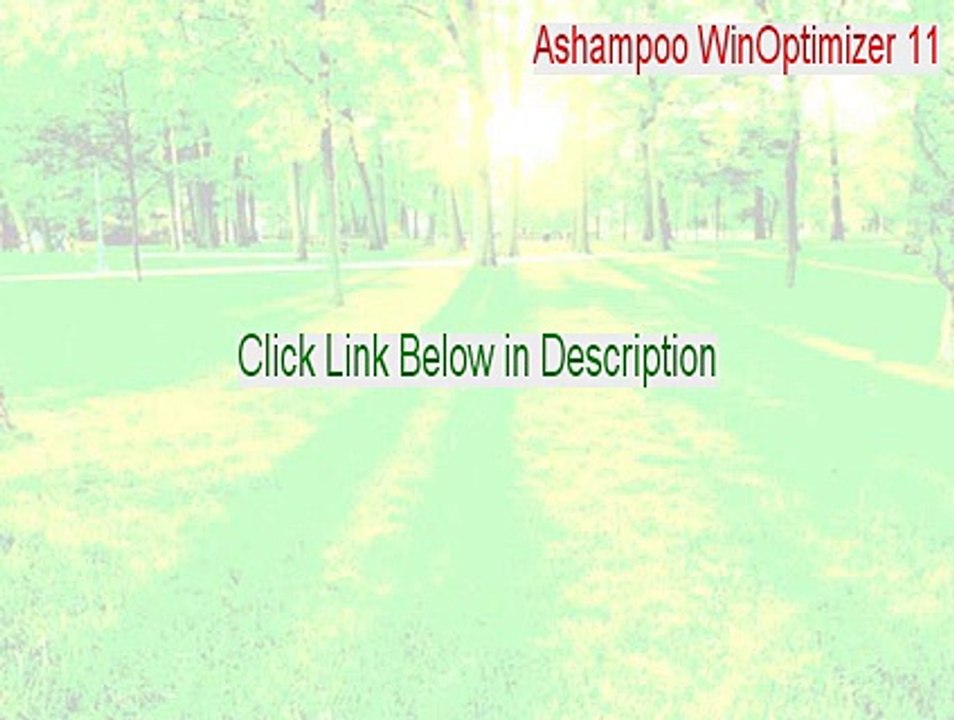 Ashampoo WinOptimizer 11 Key Gen [Legit Download]