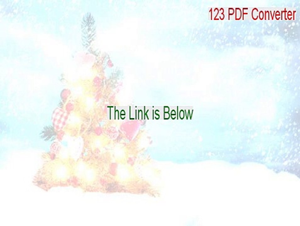 123 PDF Converter Full [123 pdf converter full crack 2015]
