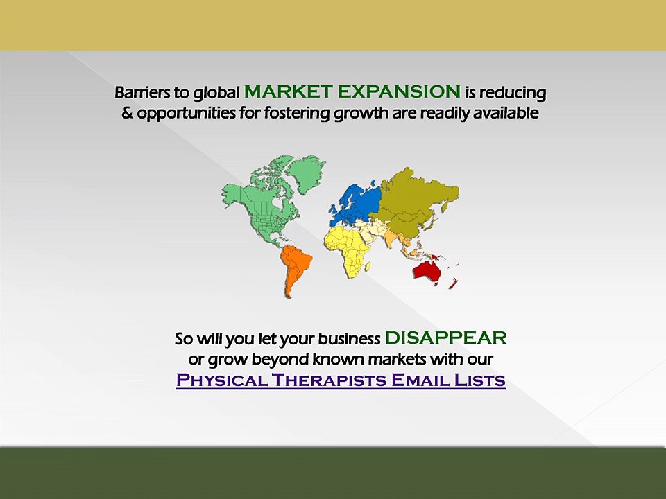 Get the permission based physical therapists email list for improving leads for conversions and sales