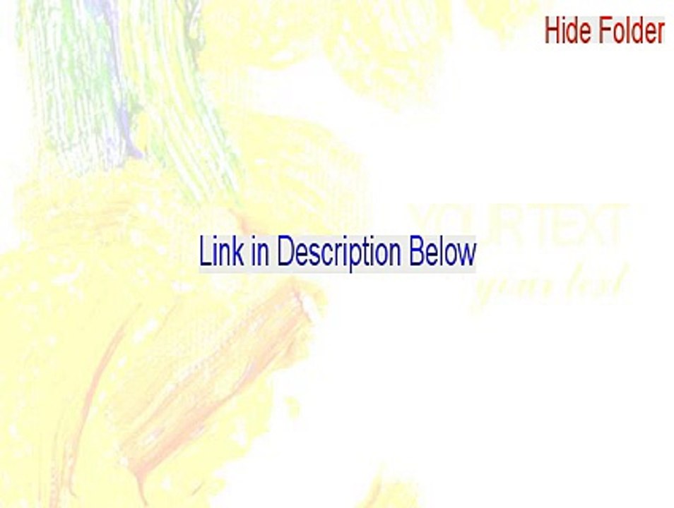 Hide Folder Keygen - hide folders