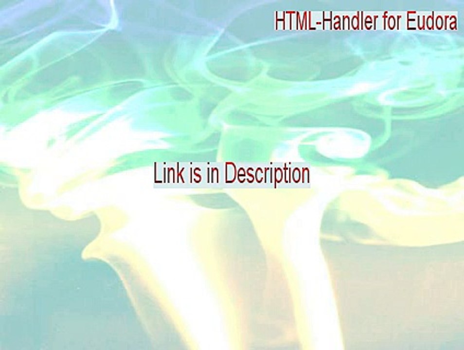 HTML-Handler for Eudora Full Download (Legit Download 2015)