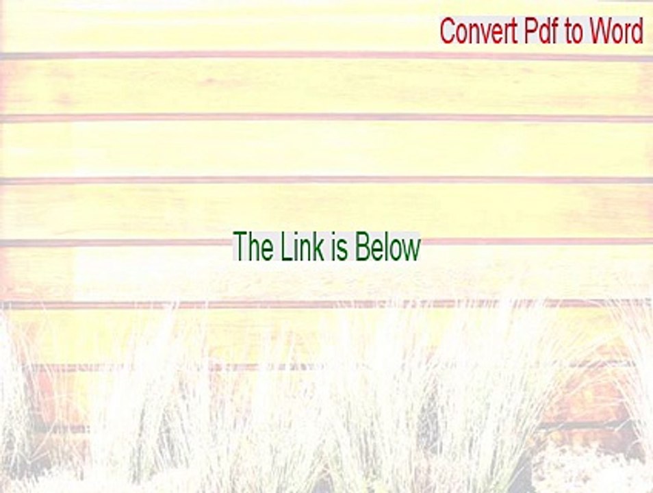 Convert Pdf to Word Crack [Convert Pdf to Wordconvert pdf to word 2015]