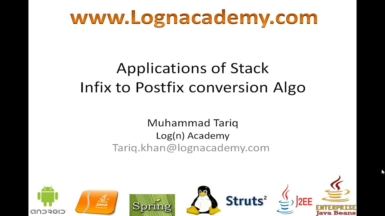 17. Data Structure and Implementation- Infix to Postfix using Stack Data Structure