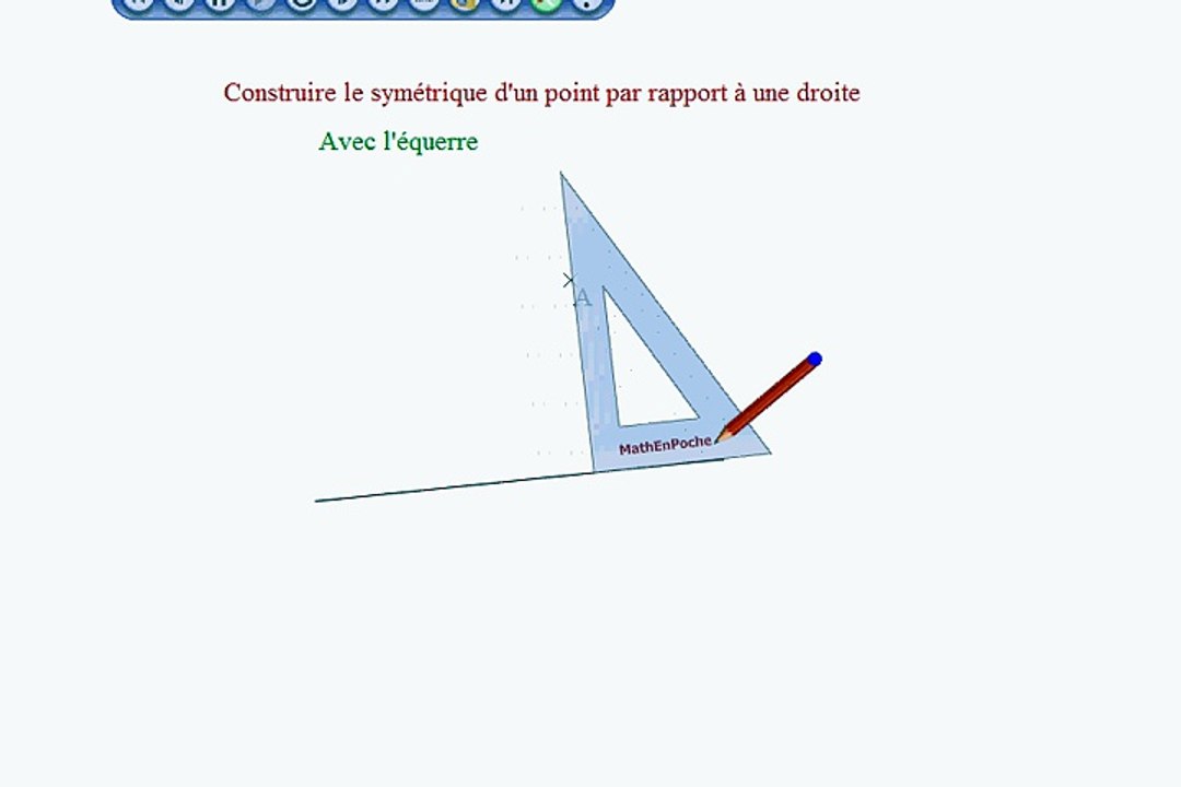 Construire le symétrique d'un point