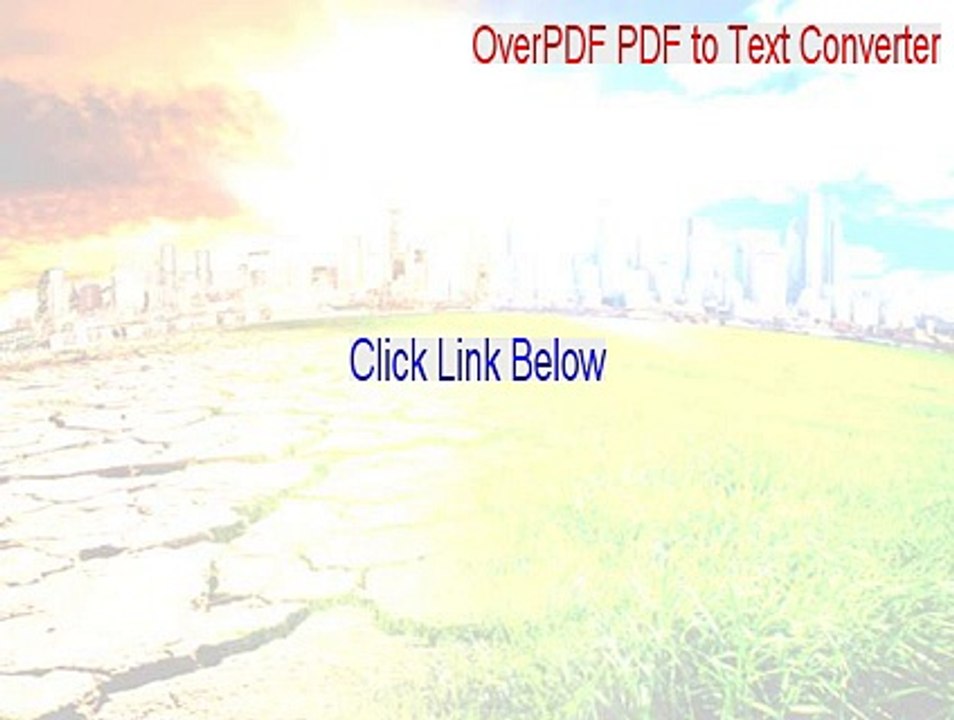 OverPDF PDF to Text Converter Crack [Instant Download]