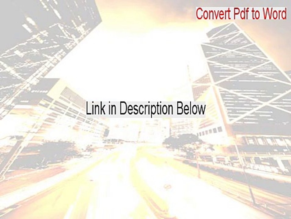 Convert Pdf to Word Full Download [Free Download 2015]