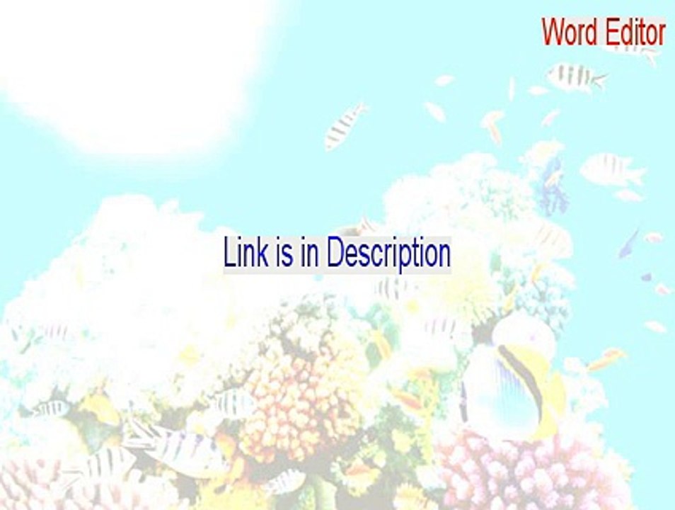 Word Editor Keygen (Free Download)