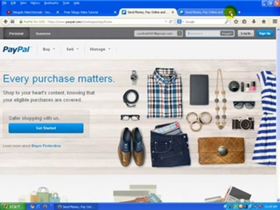 Online Money Earning Tutorial in Telugu about Paypal(www.timecomputers.in)