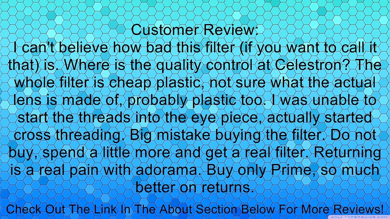 Filter - Moon Filter Filter Review