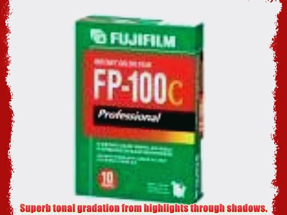 FUJIFILM FP-100C 3.25 X 4.25 Inches Professional Instant Color Film - 5 Pack