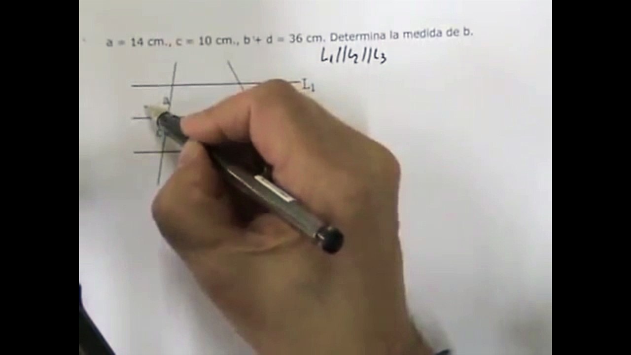 Teorema de Thales 06  - Matemática II - unidad 5