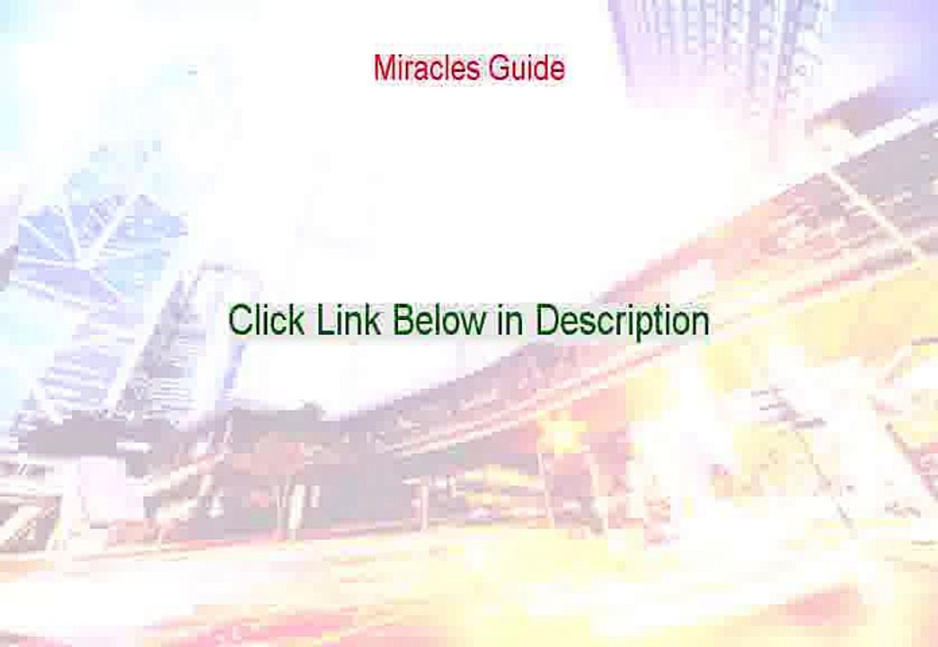 Miracles Guide Download (miracles study guide)