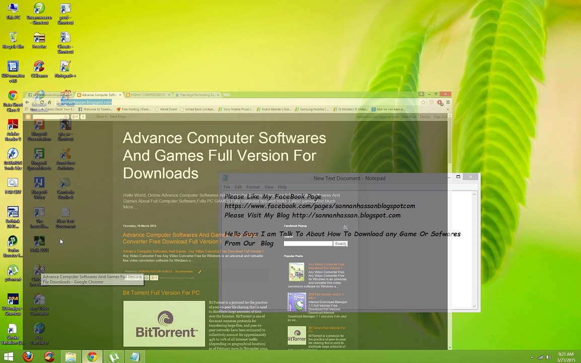 How to Download  Any Software Or Game From sannanhassan.blogspot.com