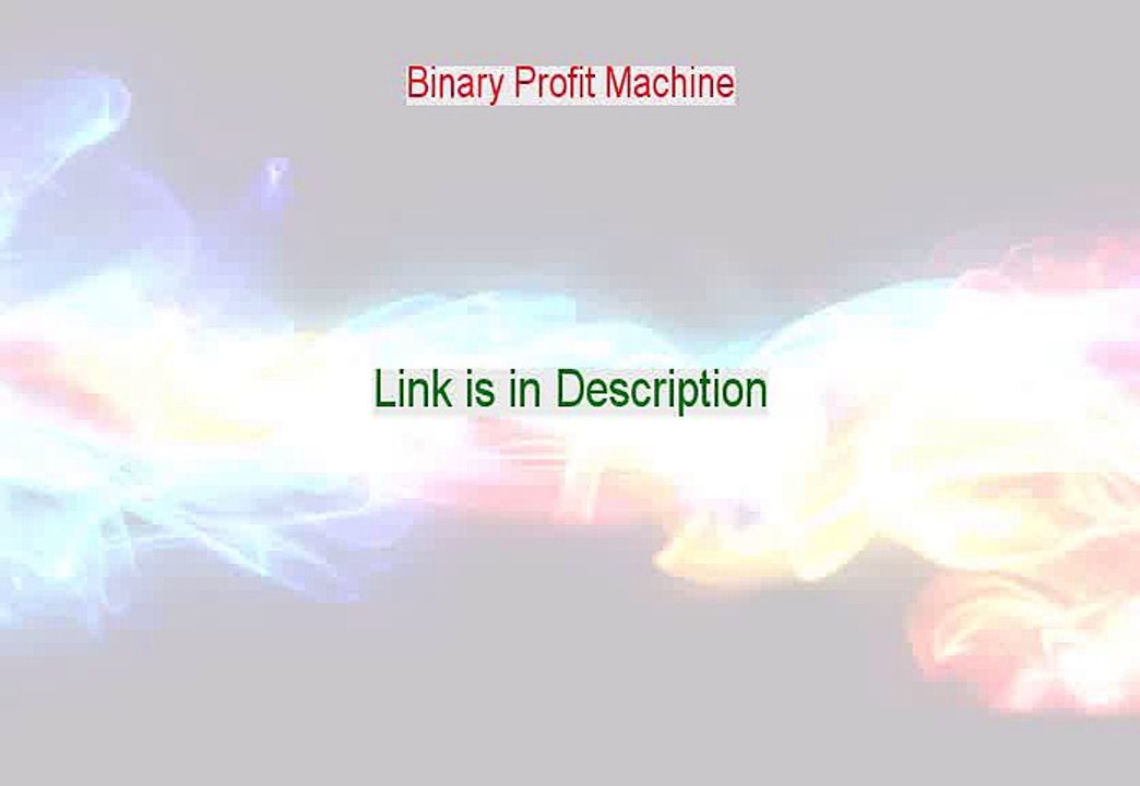 Binary Profit Machine PDF (Get It Now)