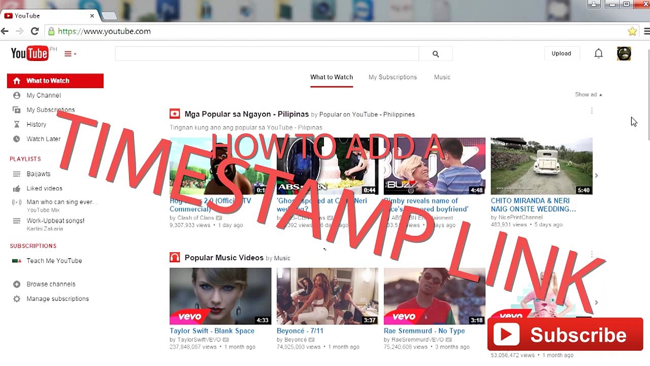 How to Add a Timestamp Links to YouTube Videos -V7