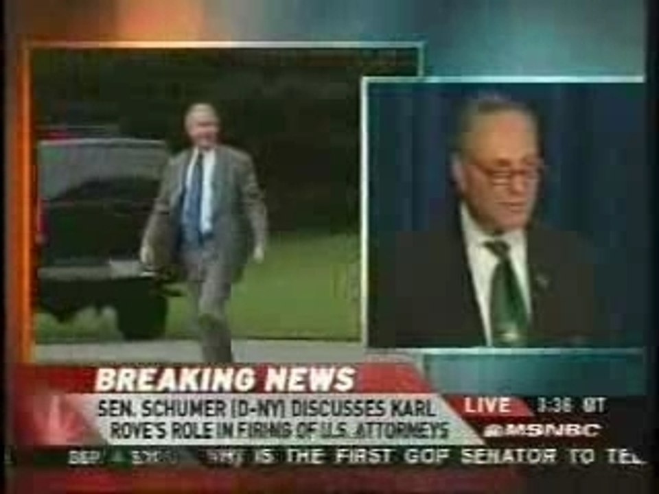 Schumer: “Rove Clearly Involved..."