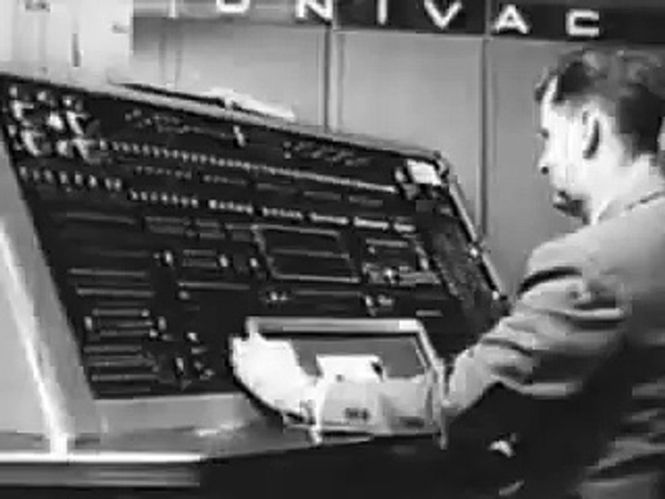 UNIVAC COMPUTER COMMERCIAL - 1950'S