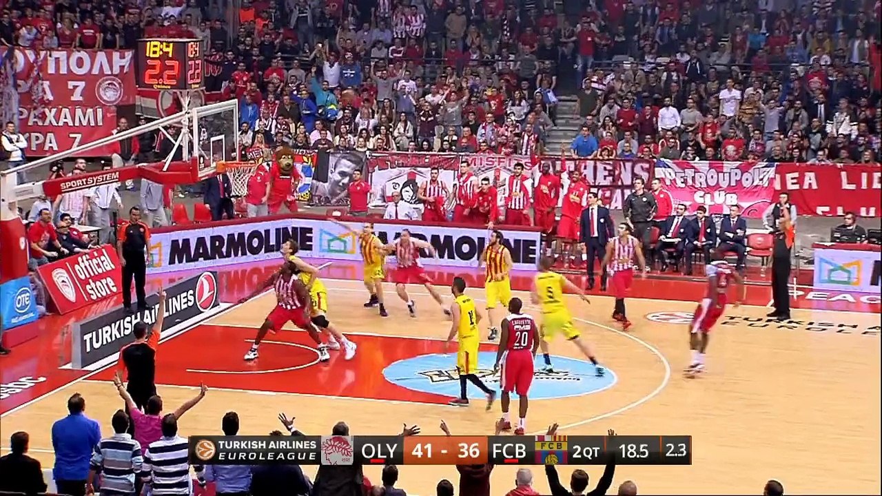 Highlights: Olympiacos Piraeus-FC Barcelona, Game 3