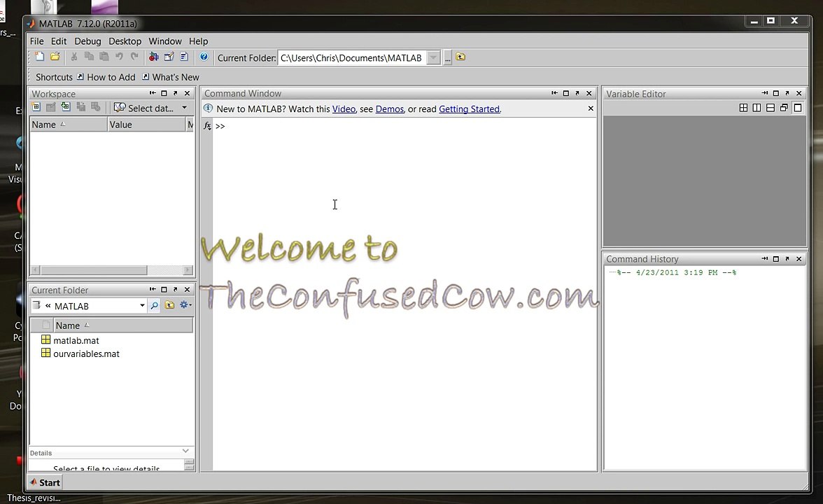 MATLAB Tutorial 4- MATLAB Vectors and Matrices