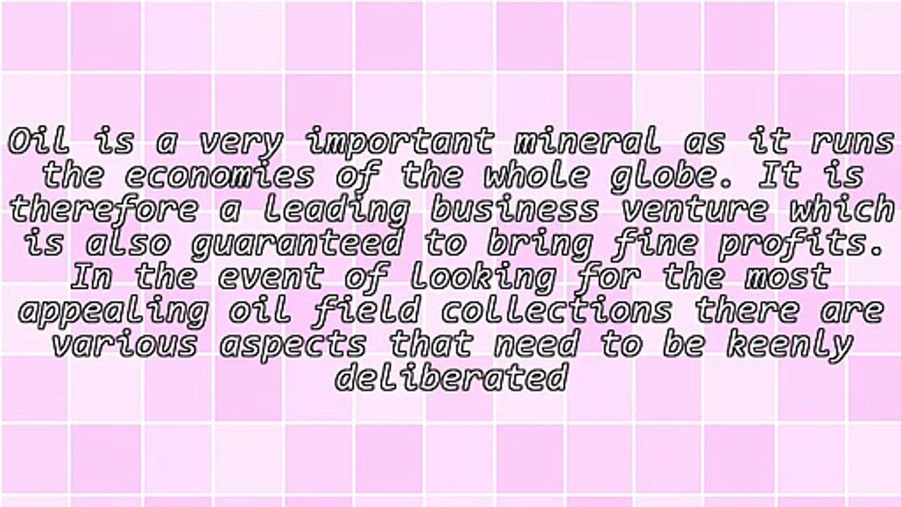 Decrypting The Best Oil Field Collections