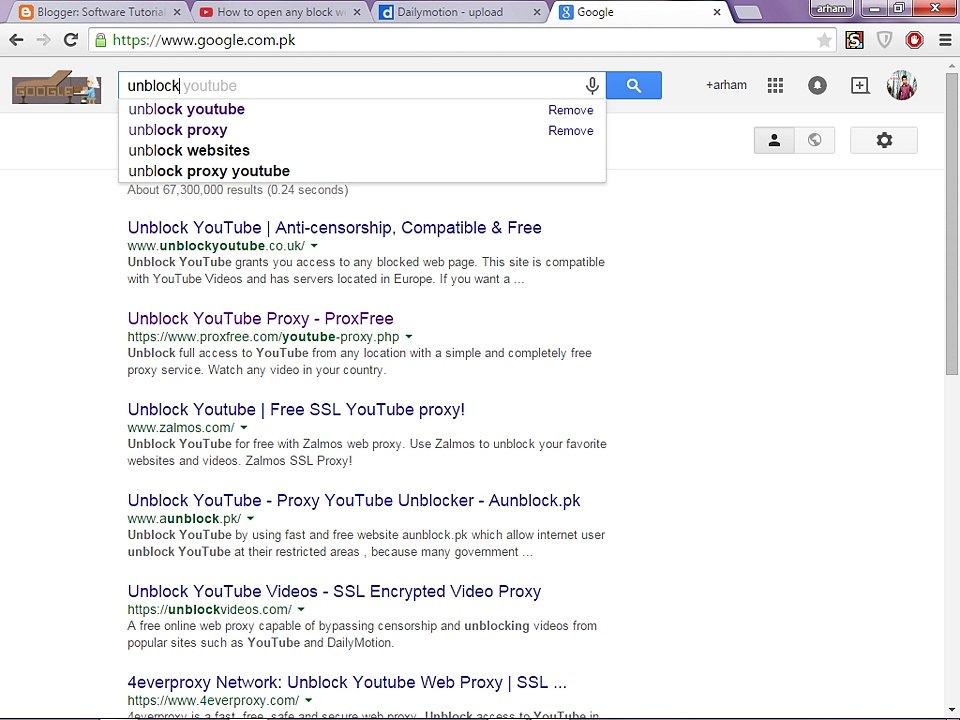 how to open any block website without any software