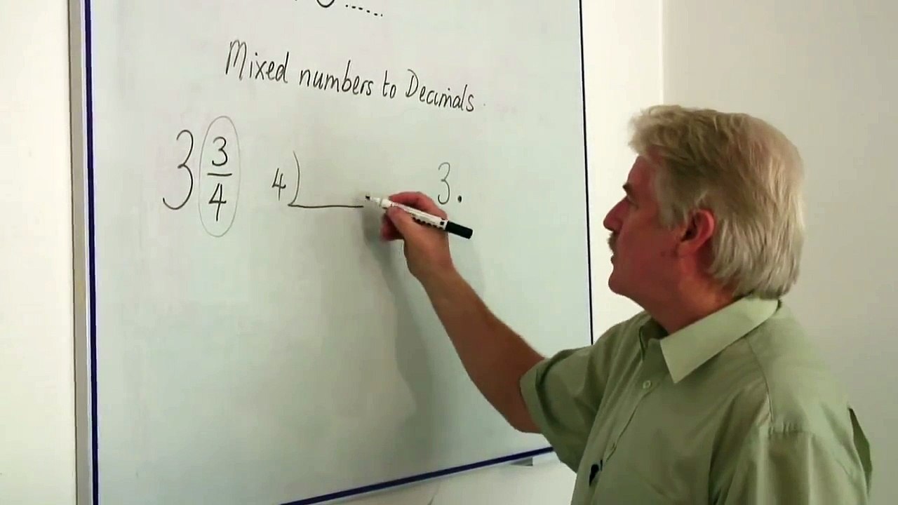 Math Calculations & Conversions : Changing Mixed Numbers Into Decimals