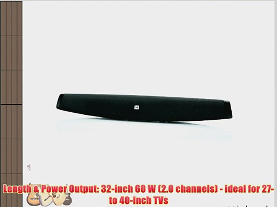 JBL Cinema SB100 Soundbar Speaker System - Black