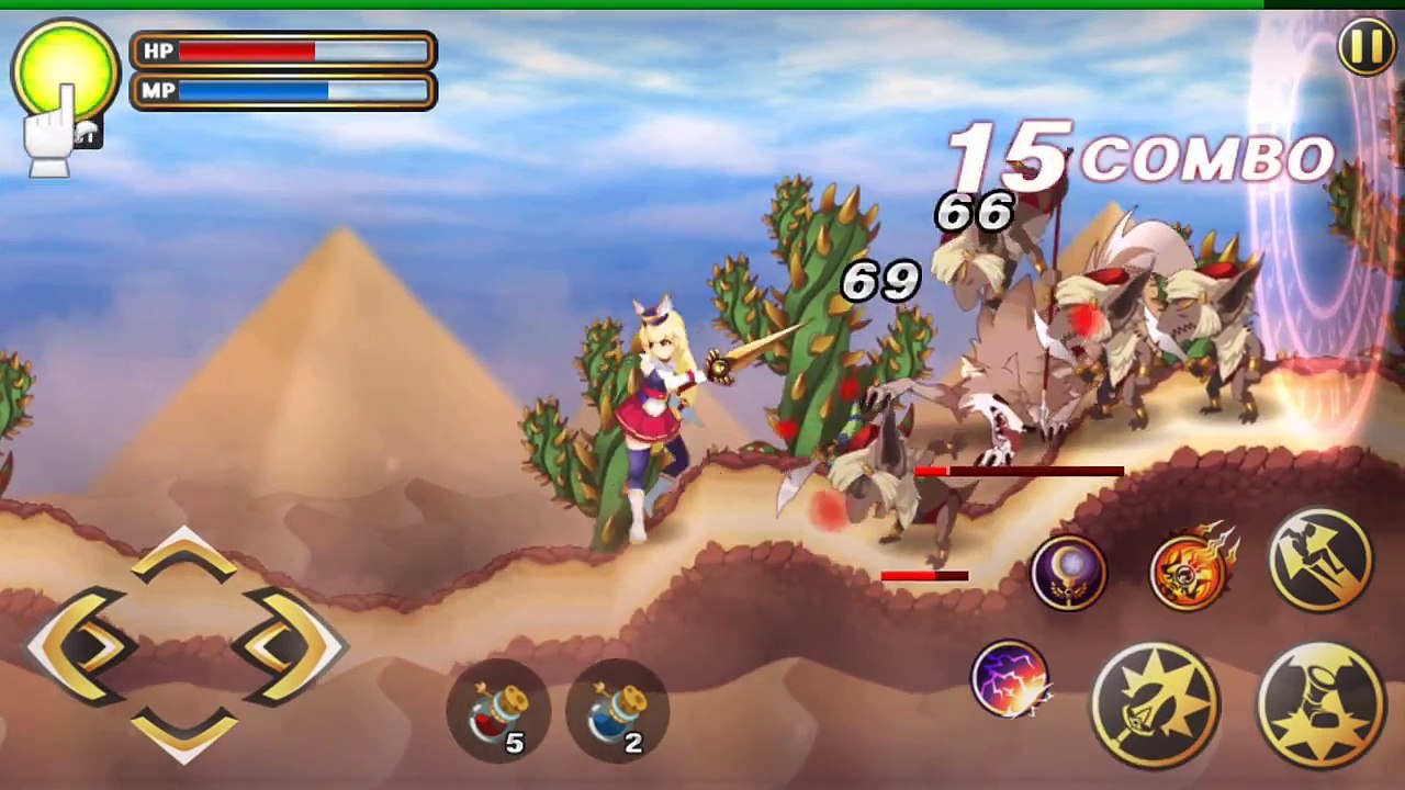 Arcane Soul - Android IOS - Ellisa Act 2 Lv. 09 - Gameplay