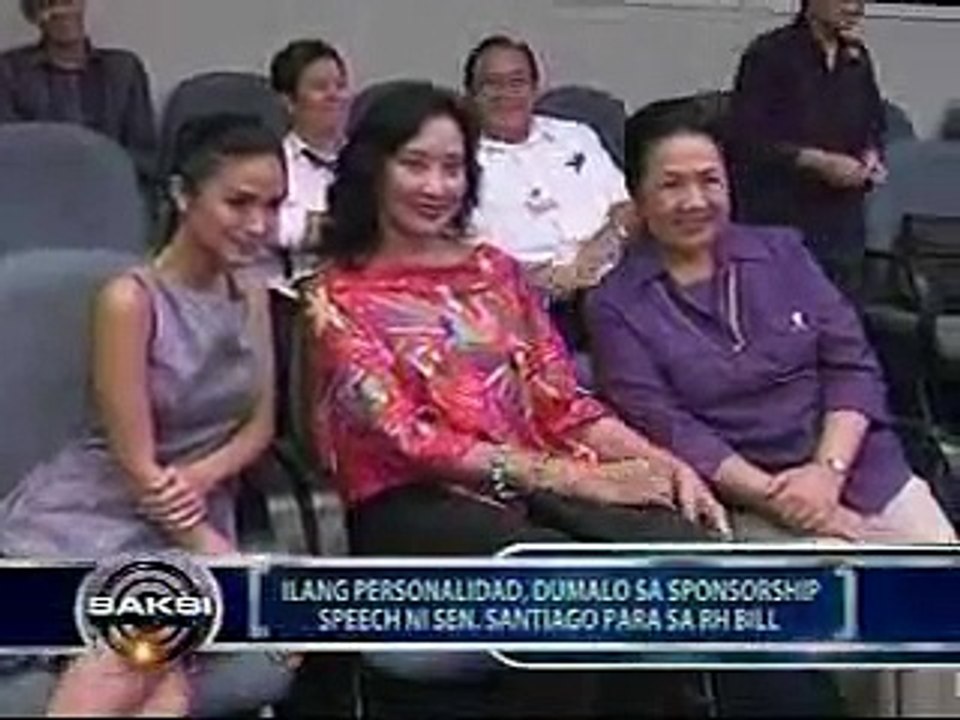 RH BILL: SEN. MIRIAM SANTIAGO "FOLLOW YOUR CONSCIENCE RATHER THAN THE TEACHINGS OF CHURCH" PASS RH!!