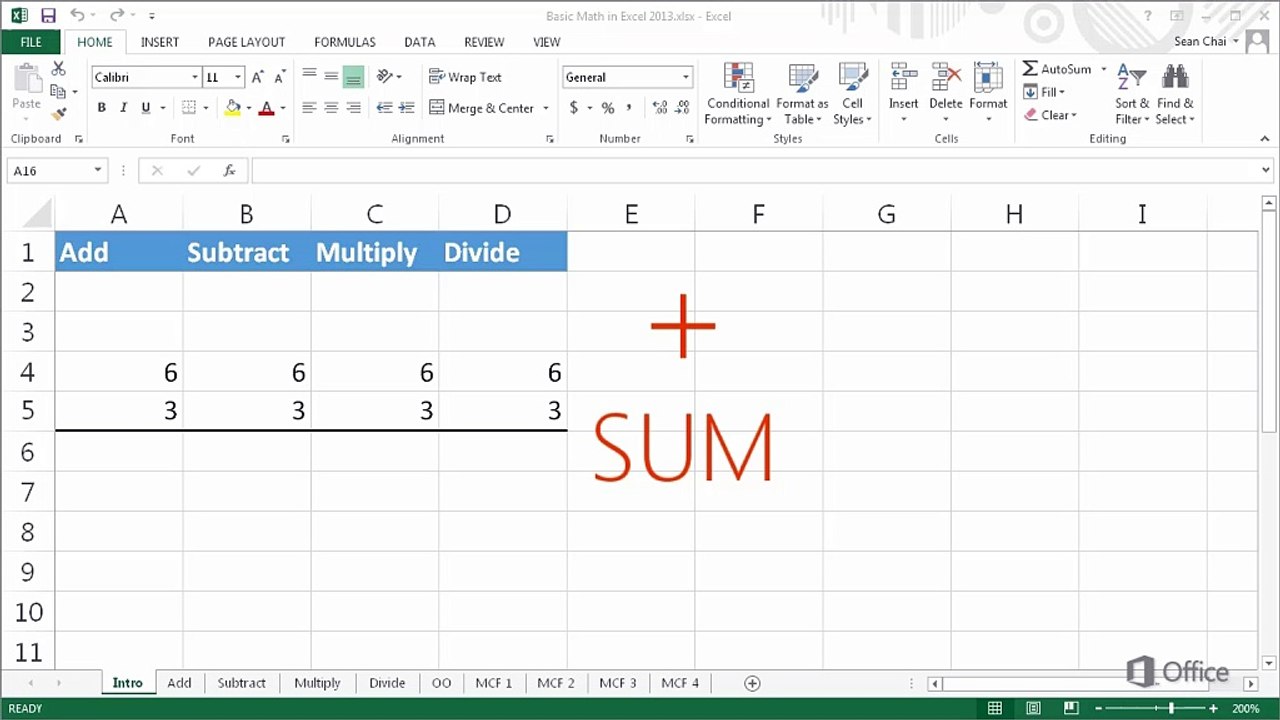 Master Basic Math in Excel 2013: Easy Tips to Add, Subtract, Multiply & Divide 📊