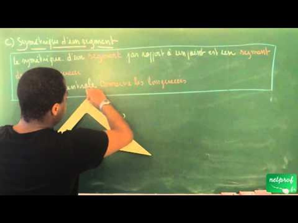 AAN / Symétrie centrale / Symétrique d'un segment