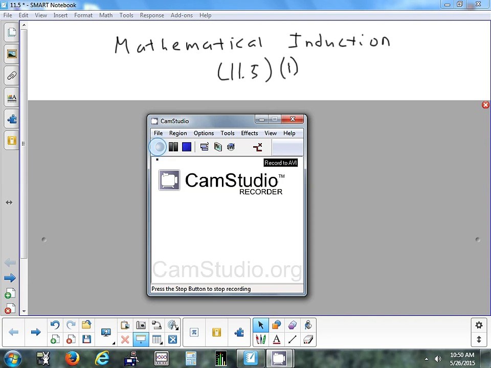 11.5(1) Mathematical Induction 5-26-15