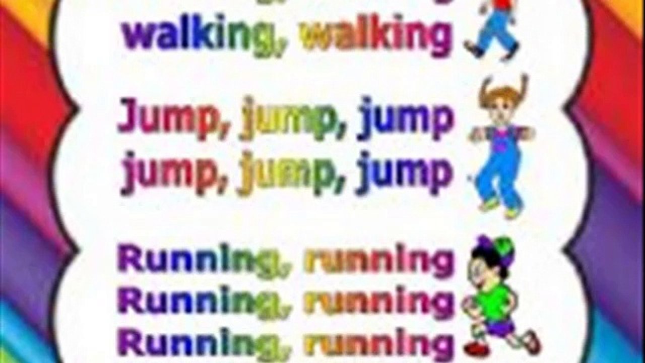 action songs for children with lyrics english